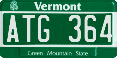 VT license plate ATG364