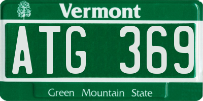 VT license plate ATG369