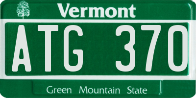 VT license plate ATG370
