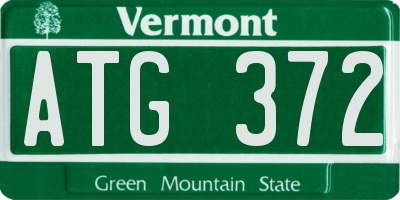 VT license plate ATG372