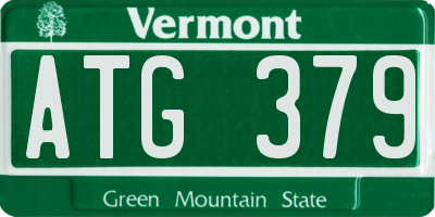 VT license plate ATG379