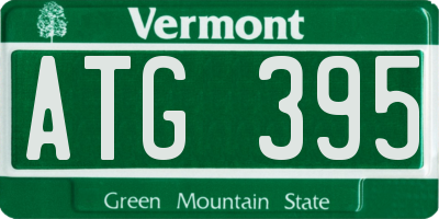 VT license plate ATG395