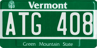 VT license plate ATG408
