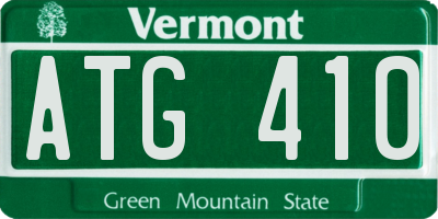 VT license plate ATG410