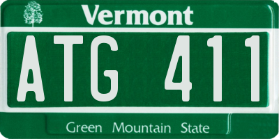 VT license plate ATG411