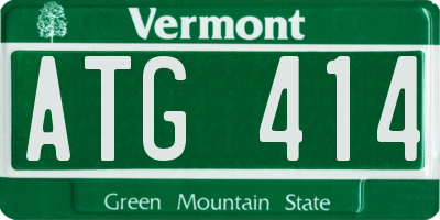 VT license plate ATG414