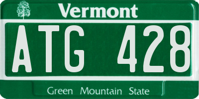 VT license plate ATG428