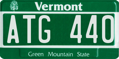 VT license plate ATG440
