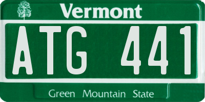 VT license plate ATG441