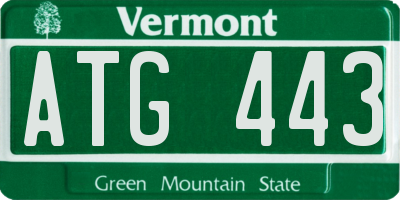 VT license plate ATG443