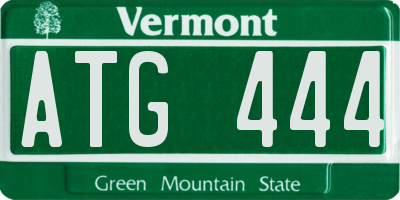 VT license plate ATG444