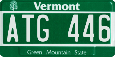 VT license plate ATG446