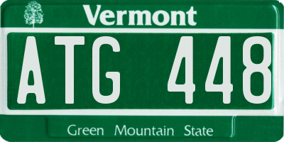 VT license plate ATG448
