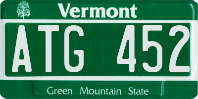 VT license plate ATG452