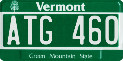VT license plate ATG460