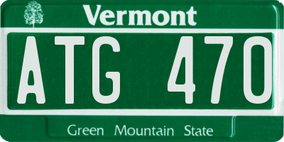 VT license plate ATG470