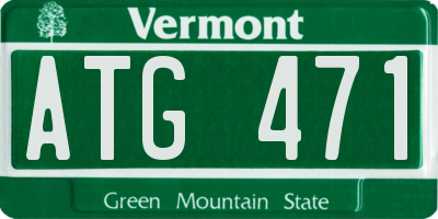 VT license plate ATG471