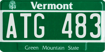 VT license plate ATG483