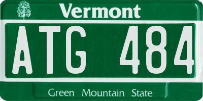 VT license plate ATG484