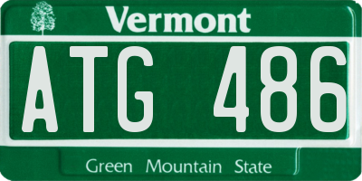 VT license plate ATG486