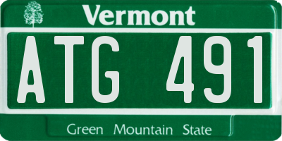 VT license plate ATG491