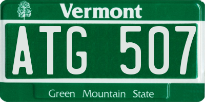 VT license plate ATG507