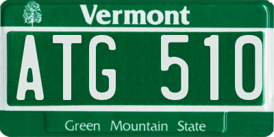 VT license plate ATG510