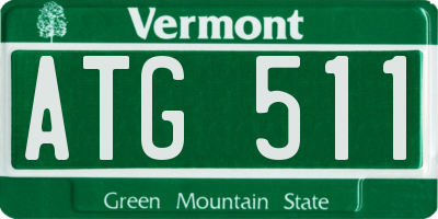 VT license plate ATG511