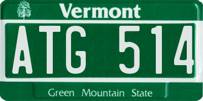 VT license plate ATG514