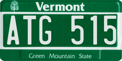 VT license plate ATG515