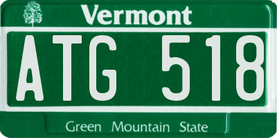 VT license plate ATG518