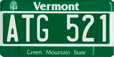 VT license plate ATG521