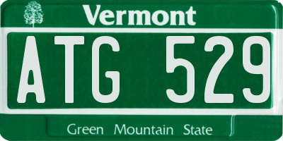 VT license plate ATG529