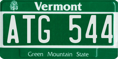 VT license plate ATG544