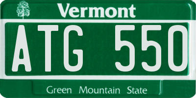 VT license plate ATG550