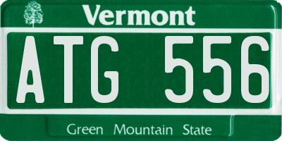 VT license plate ATG556