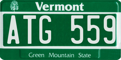 VT license plate ATG559