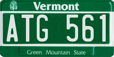 VT license plate ATG561