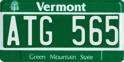 VT license plate ATG565