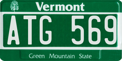 VT license plate ATG569