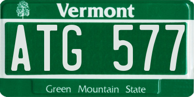 VT license plate ATG577