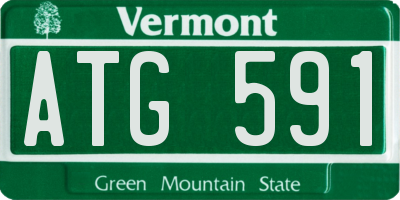 VT license plate ATG591