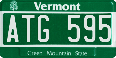 VT license plate ATG595