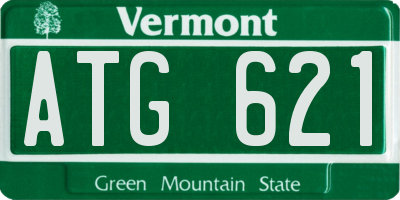VT license plate ATG621