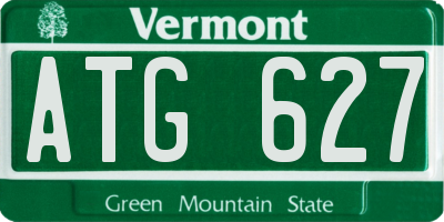 VT license plate ATG627