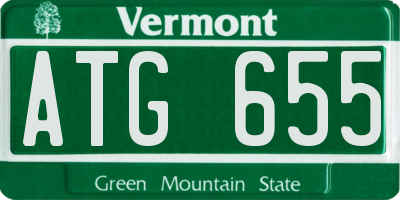 VT license plate ATG655