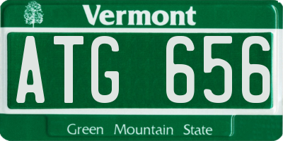 VT license plate ATG656
