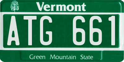 VT license plate ATG661