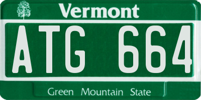 VT license plate ATG664