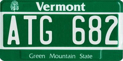 VT license plate ATG682